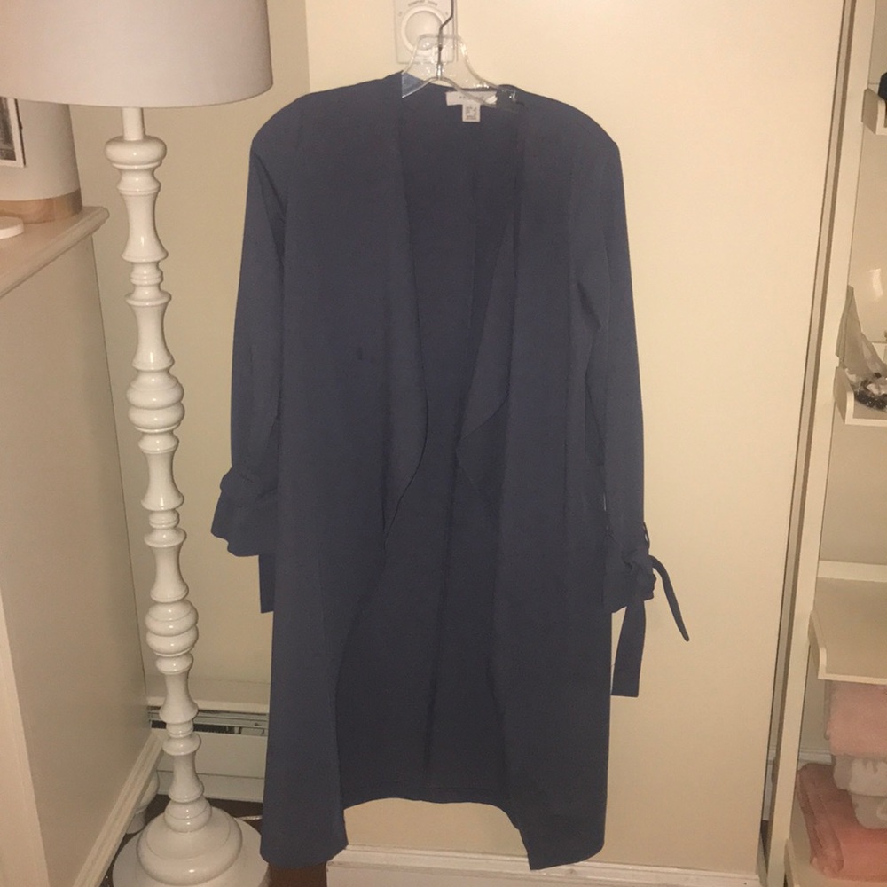 Full length blue casual blazer/jacket